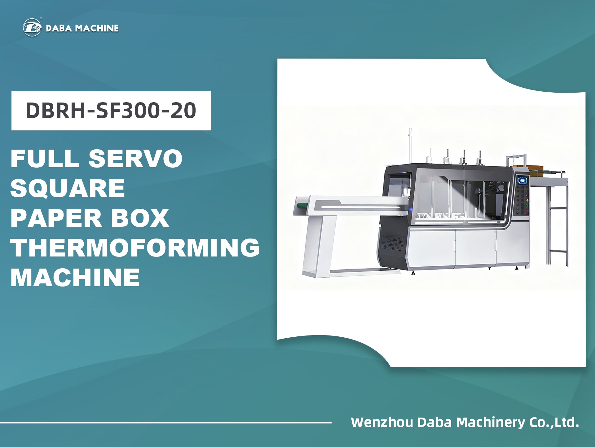 Boost Production Efficiency: DBRH-SF300-20 Full Servo Square Paper Box Thermoforming Machine