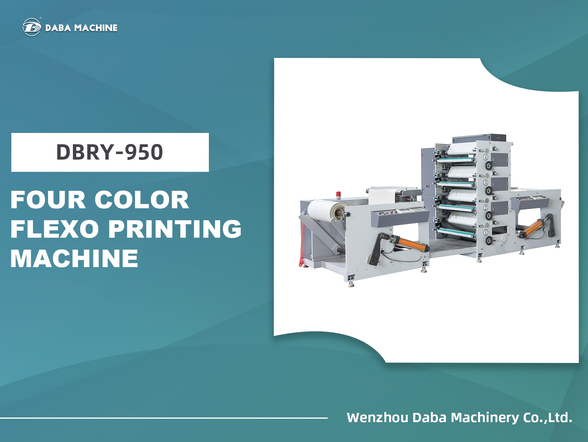DBRY-950 Four Color Flexo Printing Machine | High-Speed, Precision Printing for Diverse Applications