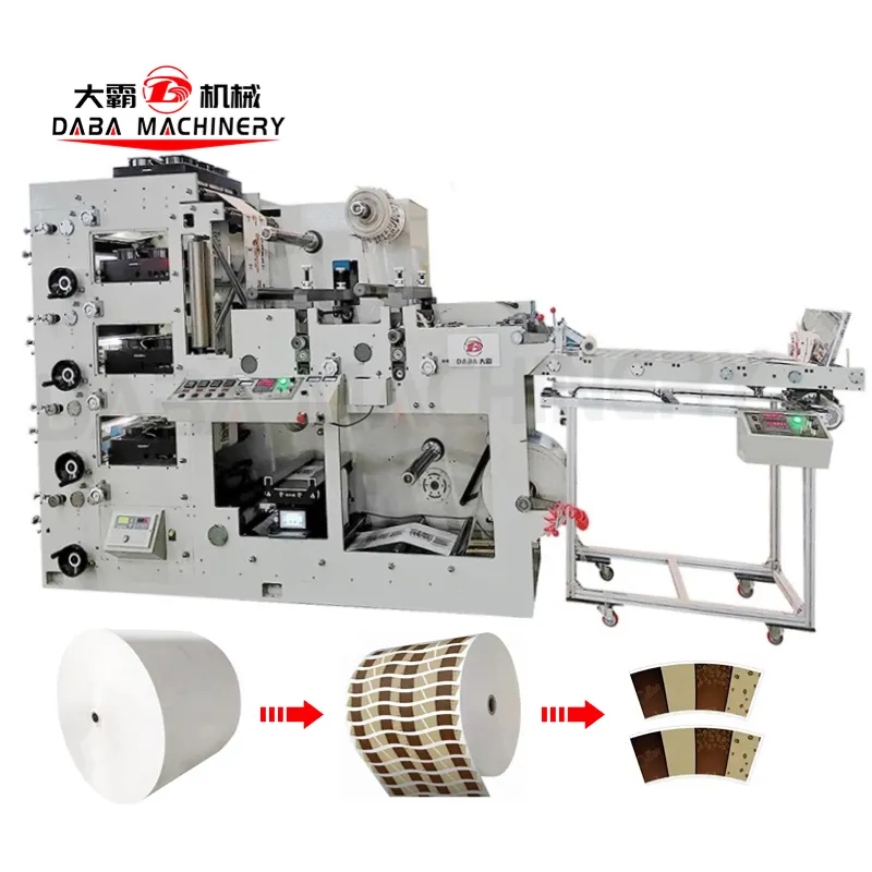 DBRY480-4C Flexo Printing Machine with In-line Die-Cutting